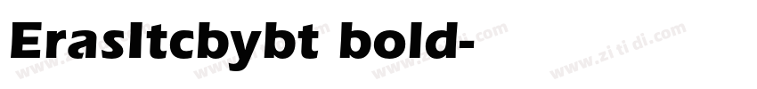 ErasItcbybt bold字体转换